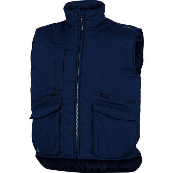 Vestă călduroasă -  Pânză - 80% poliester 20% bumbac | Căptuşeală: Tafta - 100% poliester, culori: Bleumarin-Roșu, Gri-Verde, Bleumarin-Portocaliu, Negru, Bleumarin