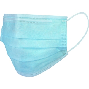 Semimască de unică folosință - Material sintetic nețesut - Cutie de 50, culoare Albastru-Alb