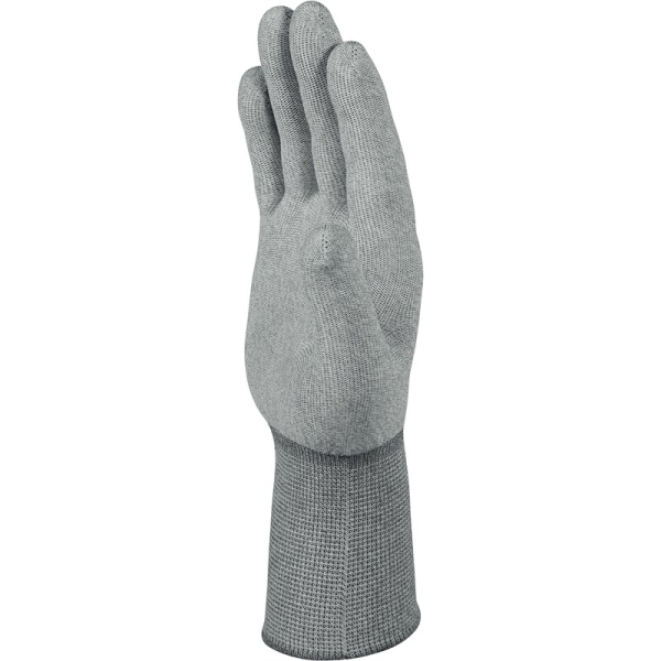 Mănușă tricotată fără strat protector - Fibră de cupru, Poliamidă - Calibru : 15, culori: Ruginiu-Gri
