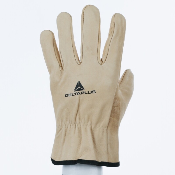 Mănușă preformată palmă piele/dos piele - Bovină, culori: Bej