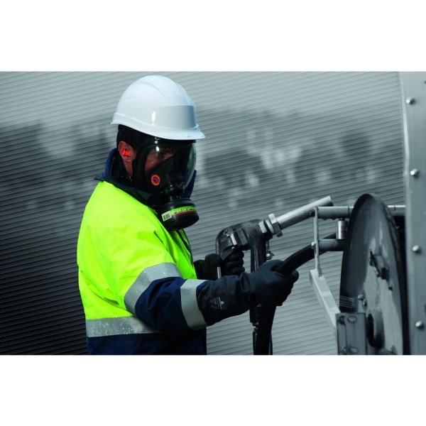 Mănușă impermeabilă cu fixare - Bumbac - Neopren neted - Calibru : 10 - Lungime :  380   mm , culori: Negru