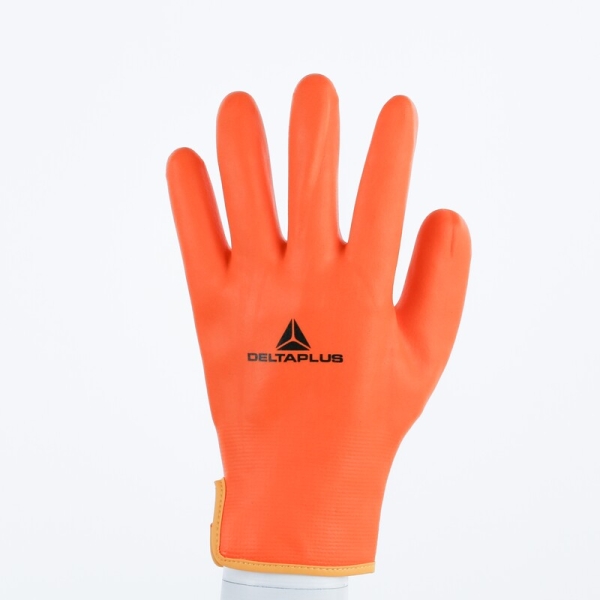 Mănușă tricotată cu strat protector - Poliamidă - Spumă de nitril - Calibru : 15, culori: Portocaliu