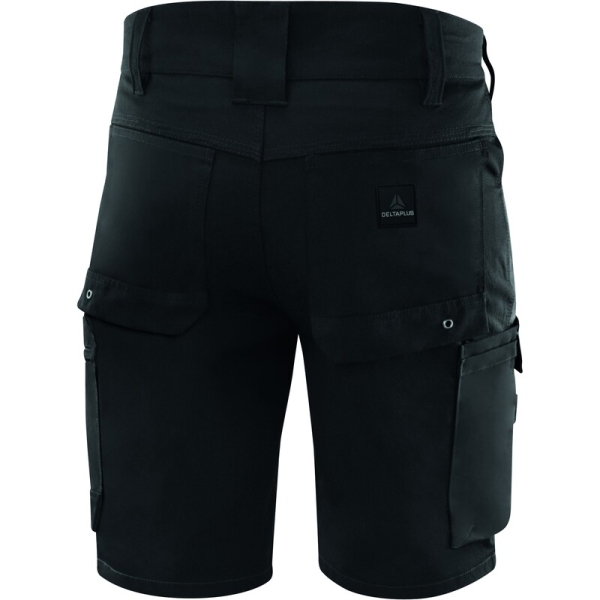 Bermudă de lucru -  Pânză - 60% bumbac 40% poliester 95% poliamidă 5% elastan - 280 g/m², culori: Gri-Negru