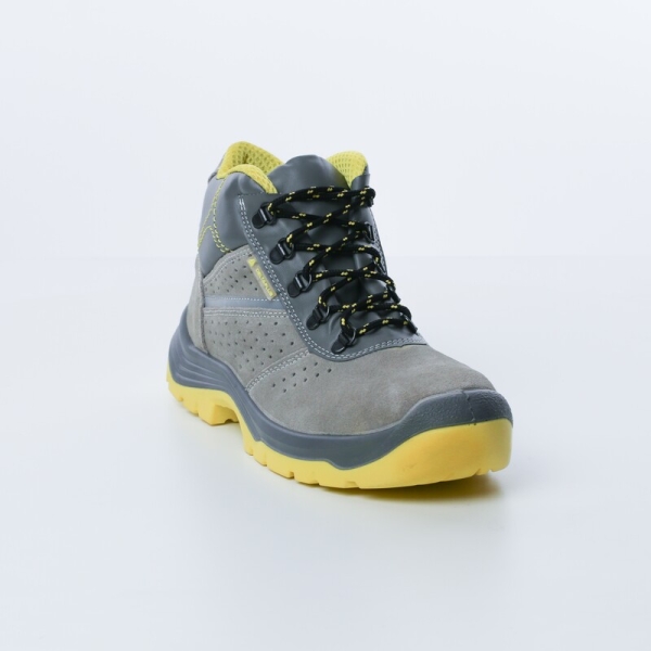 Pantof Tangara S1P M - Piele - Branț : PU Gri-Galben