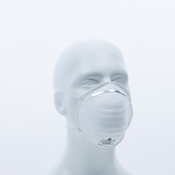 Semimască de unică folosință - Material sintetic nețesut - Cutie de 20, culoare Alb