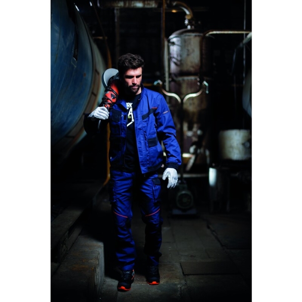 Combinezon de lucru -  Ripstop - 65% poliester 35% bumbac, culori: Gri-Negru