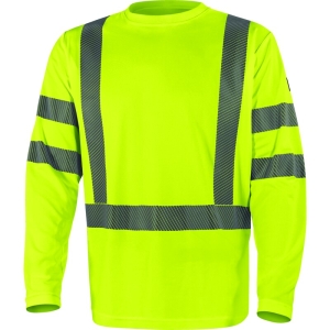 Tricou de înaltă vizibilitate -  Tricot Jersey - 100% poliester - 150 g/m², culori: Galben fluorescent, Portocaliu fluorescent