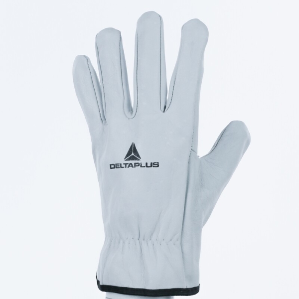 Mănușă preformată palmă piele/dos piele - Bovină, culori: Natural