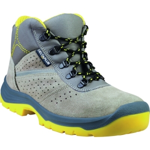 Pantof Tangara2 S1P M - Piele - Crustă-Velur - Branț : PU/2d Gri-Galben