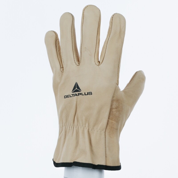 Mănușă preformată palmă piele/dos piele - Bovină, culori: Bej