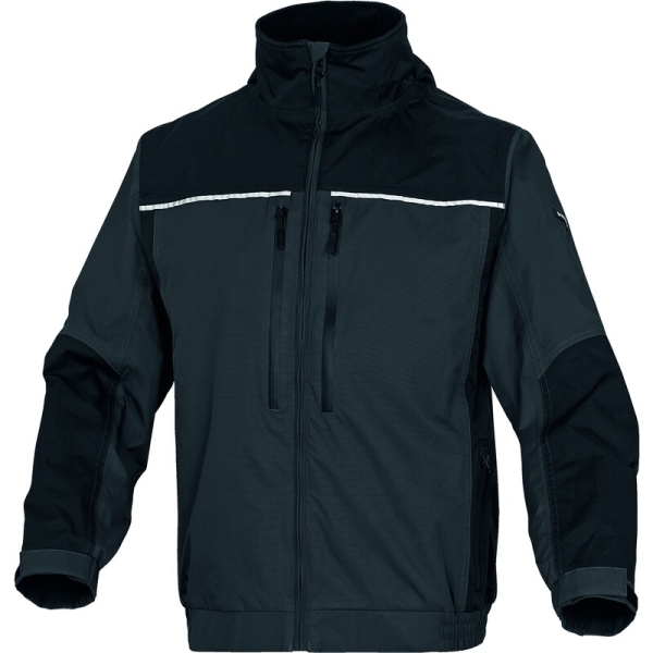 Jachetă impermeabilă -  Pânză - 100% poliamidă - Acoperire poliuretanică | Căptuşeală: Tafta - 100% poliester, culori: Gri-Negru