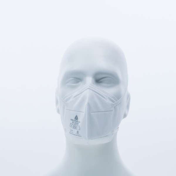 Semimască de unică folosință - Material sintetic nețesut - Cutie de 30, culoare Alb