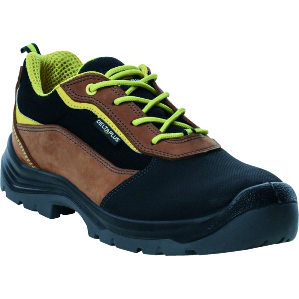 Pantofi De Protecție Eiger S3S   - Material textil - Piele șpăltuită cu membrană din PU - Piele de vacă - Membrană PU - Branț : PU/2d Maro