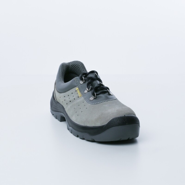 Pantof Fennec4 S1 Low    - Piele - Crustă-Velur - Branț : PU/2d Gri