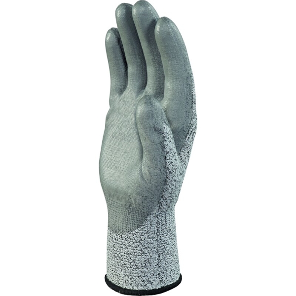 Mănușă tricotată cu strat protector - Econocut - PU - Calibru : 13, culori: Gri