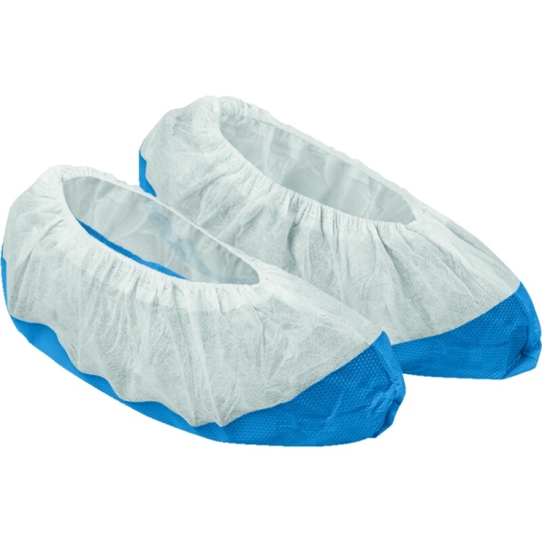 Botoși de unică folosință - Polietilenă, Polipropilenă -  100% polipropilenă 100% polietilenă, culoare Albastru-Alb