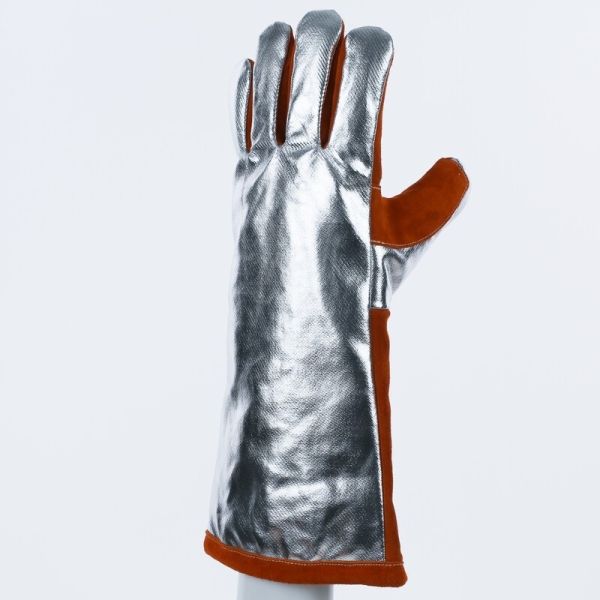 Mănușă termică Delta Plus TERK400 – piele aluminizată, protecție pentru sudură și industrie grea