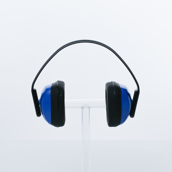 Căști cu funcție de anulare a zgomotului - Calotă: ABS - Pernuțe: Spumă PU - SNR:  23   dB , culoare Albastru-Negru