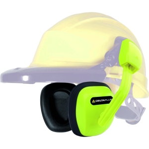 Căști cu funcție de anulare a zgomotului - Calotă: ABS - Pernuțe: PVC, Spumă sintetică - SNR:  24   dB , culoare Galben fluorescent