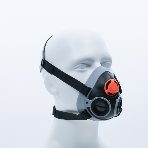 Semimască - Polipropilenă, TPE, culoare Negru-Gri