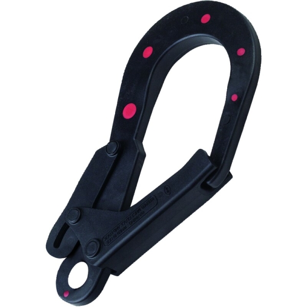 Frânghie din chingă elastică - Poliester, Oțel cu supramulaj din plastic, culoare Negru-Roșu