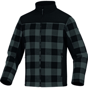 Jachetă călduroasă -  Flanelă - 100% bumbac | Fleece - 100% poliester, culori: Gri-Negru, Roșu-Negru