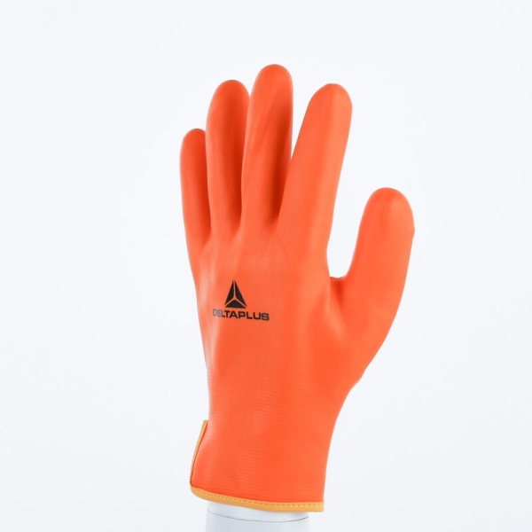Mănușă tricotată cu strat protector - Poliamidă - Spumă de nitril - Calibru : 15, culori: Portocaliu