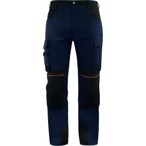 Pantaloni de lucru -  Pânză - 60% bumbac 40% poliester 95% poliamidă 5% elastan 100% poliamidă, culori: Gri-Negru, Bleumarin-Negru