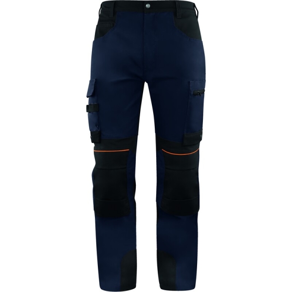 Pantaloni de lucru -  Pânză - 60% bumbac 40% poliester 95% poliamidă 5% elastan 100% poliamidă, culori: Gri-Negru, Bleumarin-Negru