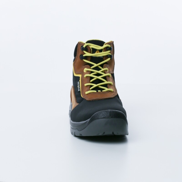 Bocanci De Lucru S3S  - Material textil - Piele șpăltuită cu membrană din PU - Piele de vacă - Membrană PU - Branț : PU/2d Maro