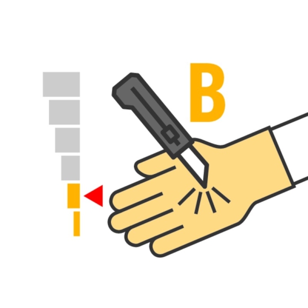 Mănușă tricotată cu strat protector - SOFTnocut - Calibru : 13, culoare Negru