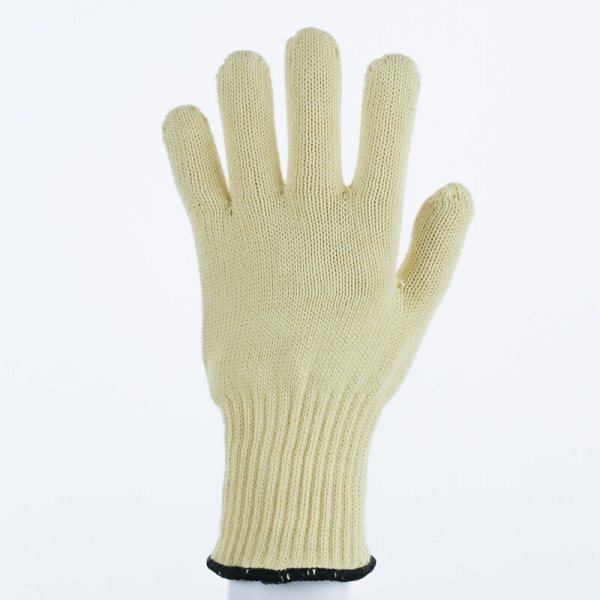 Mănușă tricotată fără strat protector - Aramidă, Bumbac - Calibru : 7, culoare Galben