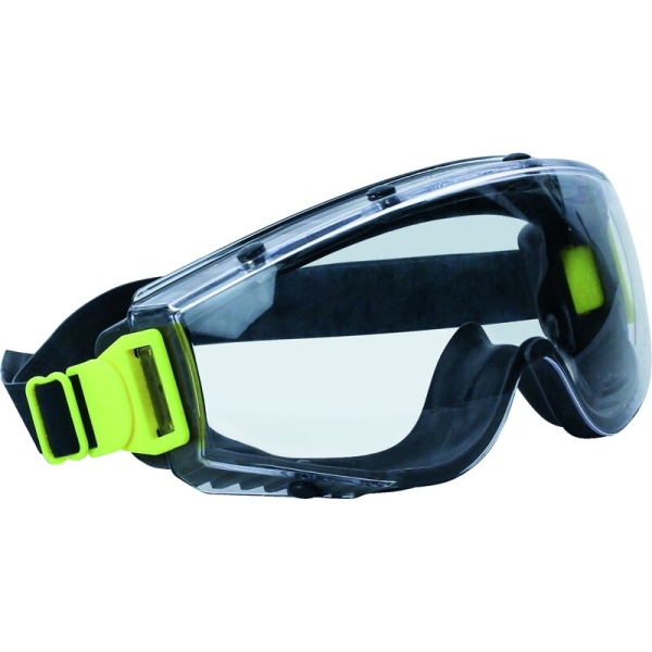 Ochelari-mască - Policarbonat - Curbate - Anti-aburire (N), Anti-zgârieturi (K), UV400, culoare Transparent