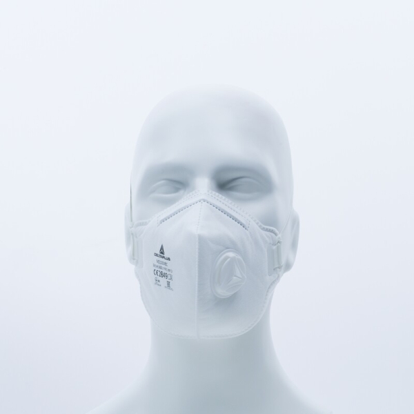 Semimască de unică folosință - Material sintetic nețesut - Cutie de 10, culoare Alb