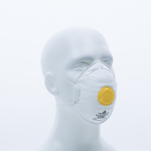 Semimască de unică folosință - Material sintetic nețesut - Cutie de 10, culoare Alb