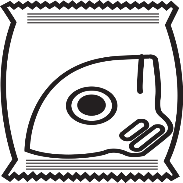 Semimască de unică folosință - Material sintetic nețesut - Cutie de 10, culoare Alb