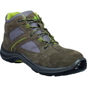 Bocanci De Protecție Virage S1P Gr/Ve  - Piele - Material textil - Crustă-Velur - Branț : PU/2d Gri-Verde, Negru-Roșu