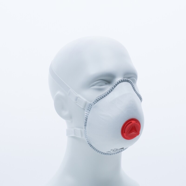 Semimască de unică folosință - Material sintetic nețesut - Cutie de 5, culoare Alb