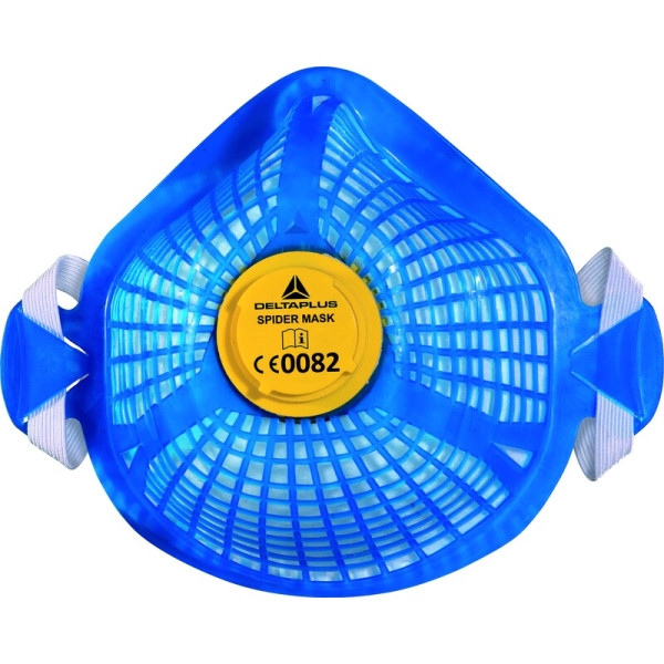 Semimască de unică folosință - Plasă, Material sintetic nețesut, TPE - Pungă de 5, culoare Albastru
