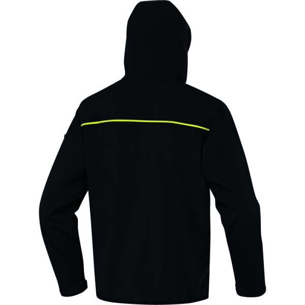 Softshell hidrofug -  Softshell - 96% poliester 4% elastan - 2 straturi laminate, culori: Negru-Galben, Negru-Roșu