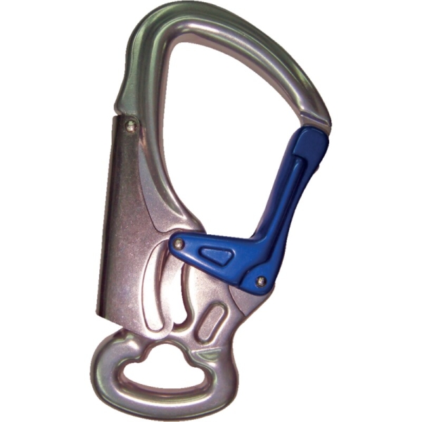 Cârlig cu autoblocare - Aluminiu - Deschidere:  25   mm , culoare Metalic