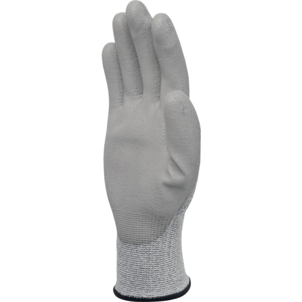 Mănușă tricotată cu strat protector - Econocut - PU - Calibru : 18 - Pungă de 3, culori: Gri