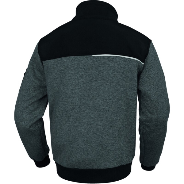 Bluzon călduros -  Tricotaj - 100% poliester | Fleece - 100% poliester, culori: Gri-Negru