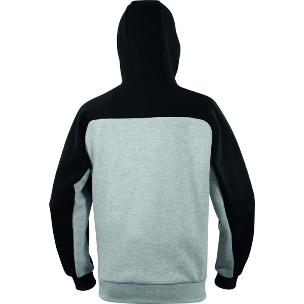 Hanorac cu glugă și fermoar -  Molton - 65% poliester 35% bumbac, culori: Gri-Negru, Negru-Galben