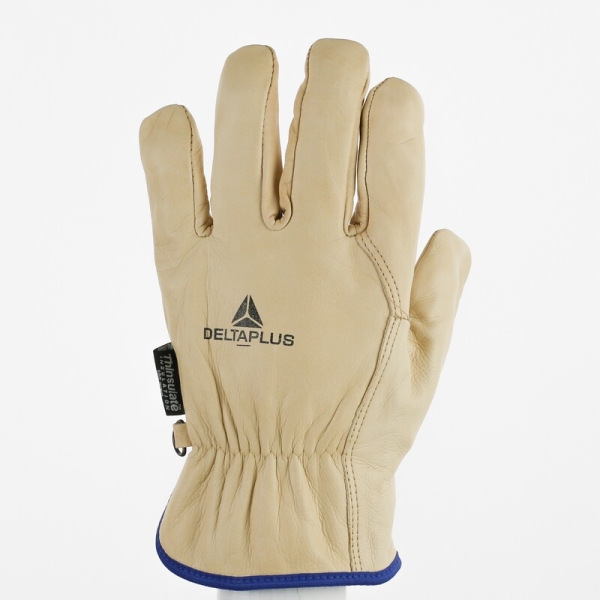 Mănușă preformată palmă piele/dos piele - Bovină, culori: Bej