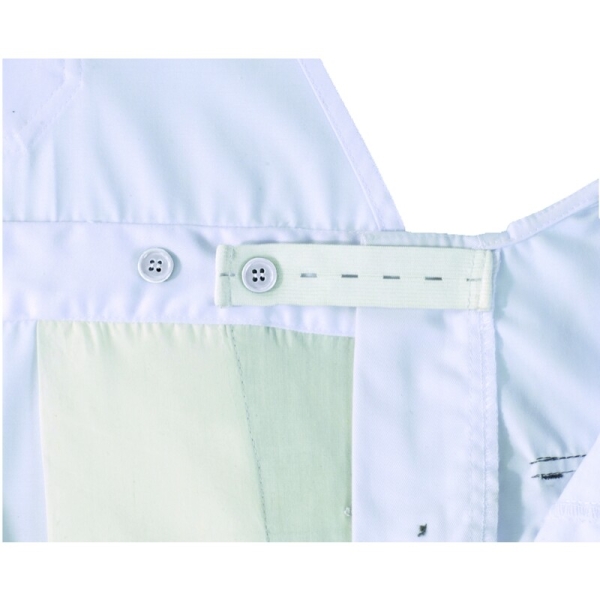 Salopetă de lucru -  Twill - 60% bumbac 40% poliester - 230 g/m², culori: Alb-Gri