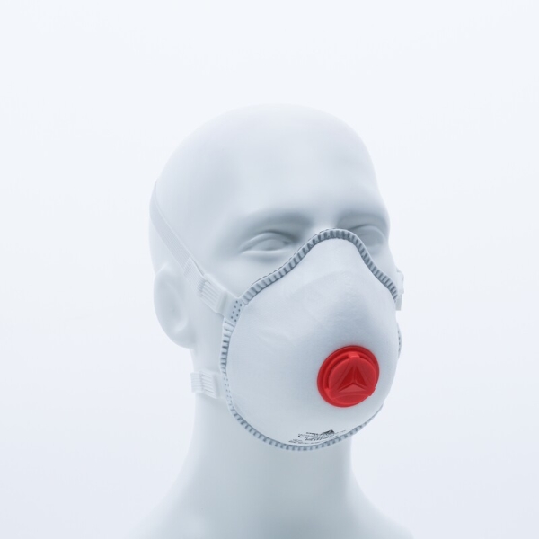 Semimască de unică folosință - Material sintetic nețesut - Cutie de 5, culoare Alb