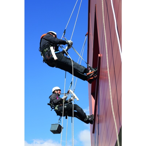 Hamuri anticădere,  de susținere și suspensie - Aluminiu, Poliester - Punct de prindere pentru oprirea căderii: Dorsal, Sternal, culoare Gri-Galben