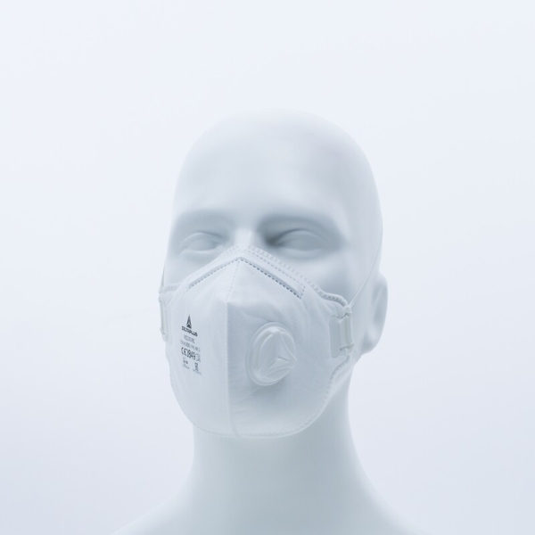 Semimască de unică folosință - Material sintetic nețesut - Cutie de 10, culoare Alb