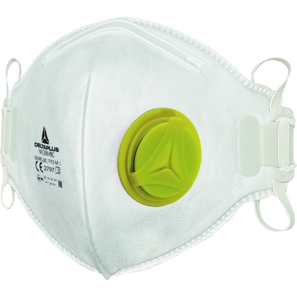 Semimască de unică folosință - Material sintetic nețesut - Cutie de 10, culoare Alb